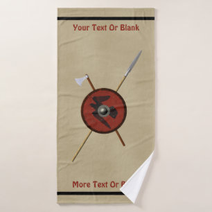 Bouclier Et Armes De Corbeau Viking