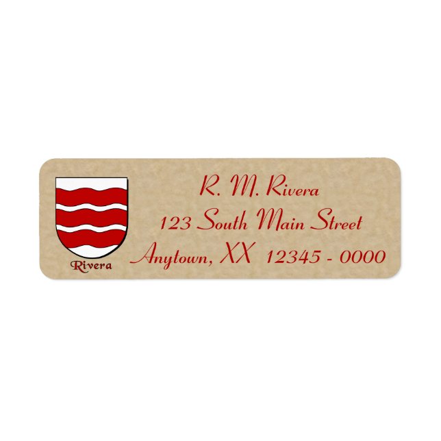 Bouclier héraldique Rivera (Devant)