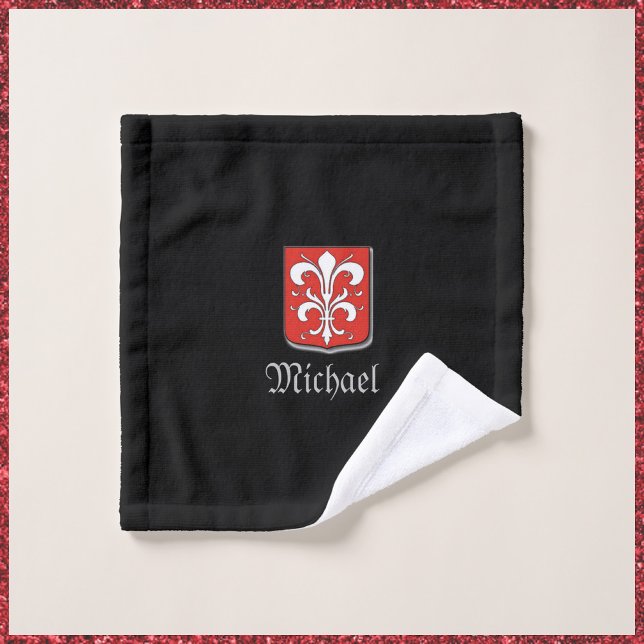Bouclier médiéval noir et rouge (Créateur téléchargé)