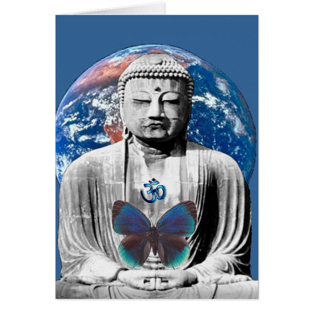 Bouddha attend la carte vierge (Devant)