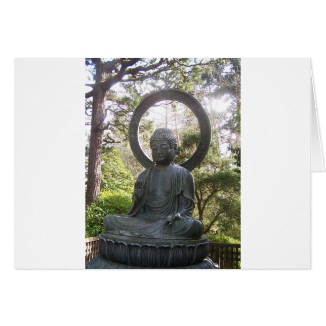 Bouddha dans le Jardin japonais du thé (Devant horizontal)