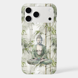 Bouddha de sérénité en bambou vert