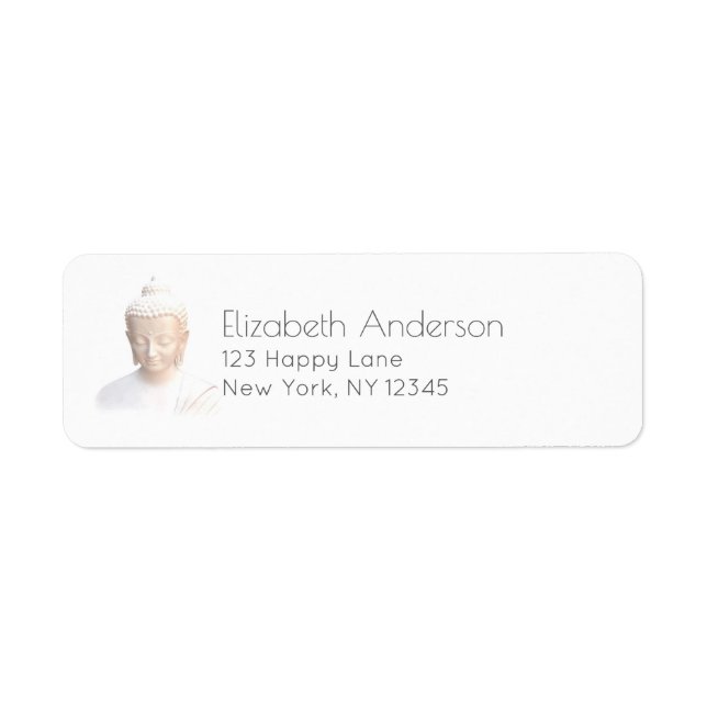 Bouddha en blanc | Sérénité Méditative Et Calme (Devant)