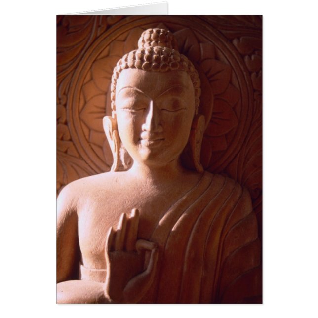Bouddha en bois d'Inde (Devant)