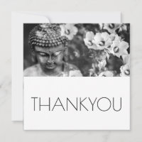 BOUDDHA ET FLEURS MERCI CARTE PLAT