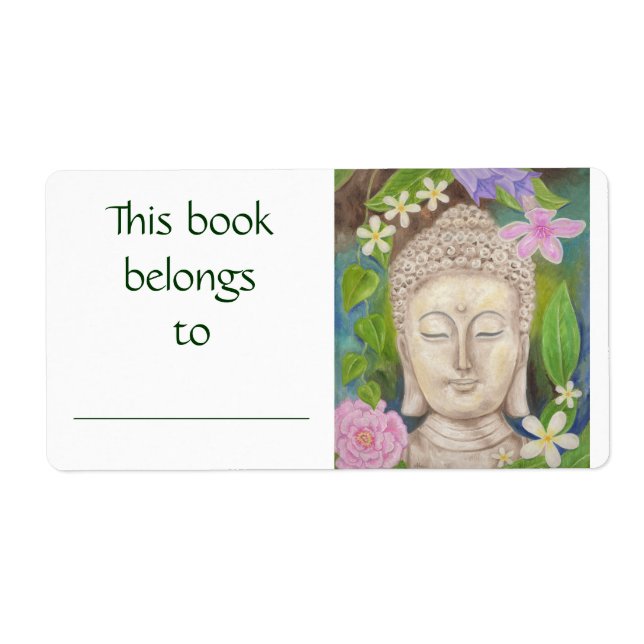 Bouddha Flower book étiquette (Devant)