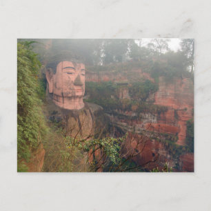 Bouddha géant de cartes postales à Leshan, Chengdu