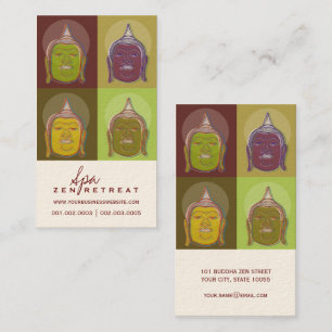 Bouddha Pop Art moderne Zen Spa Retraite Carte de 