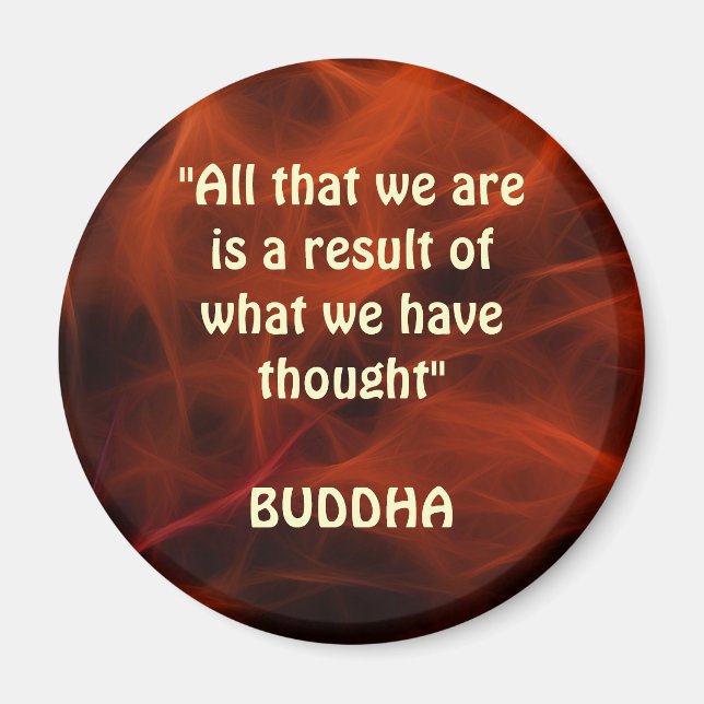 BOUDDHA POSITIVE QUOTE FRACTAL ART Magnet Series (Devant)