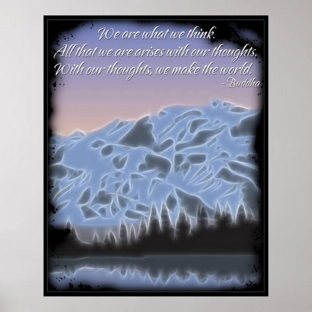 Bouddha We Are We Think Poster (Devant)