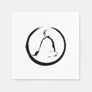 Bouddha Zen Méditant des serviettes en papier