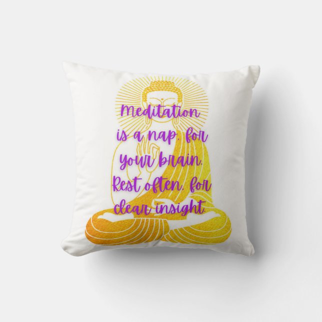 BouddhaToday V4 Coussins de la Paix #2 - Oreiller (Recto)