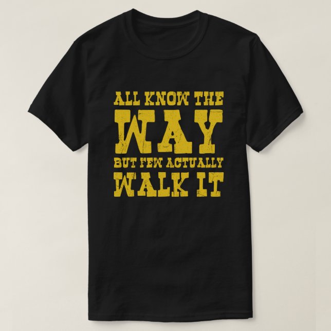 Bouddhisme zen Spaghetti Style occidental T-shirt (Design devant)