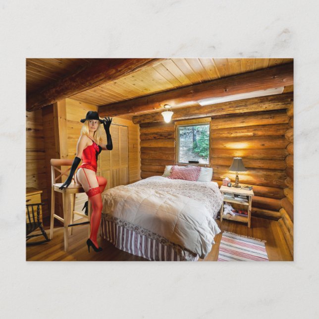 BOUDOIR JOURNAL CABINE CHAMBRE FILLE CARTE POSTALE (Devant)