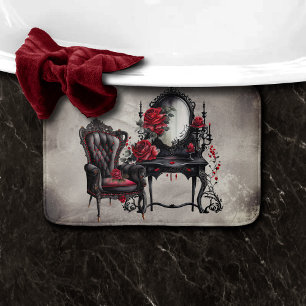 Boudoir Vanity Mirror and Victorian Parlour Chai Bath Mat
