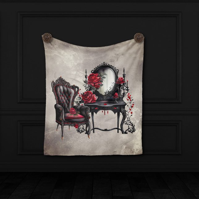 Boudoir | Vanity Mirror and Victorian Parlour Chai Fleece Blanket (Creator Uploaded)