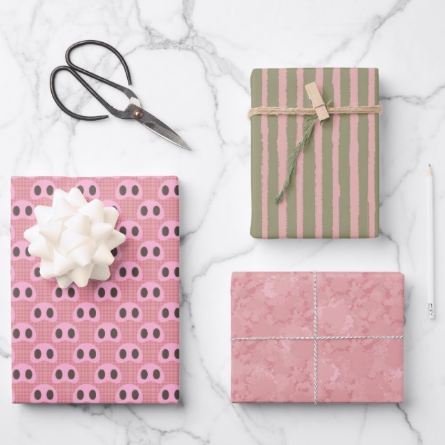 Boue Bath Piggy coordonne Enveloppement Feuilles d (Recto)