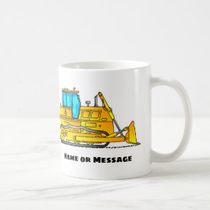 Boue Bulldozer, Mugs Excavateur, Thème de construc