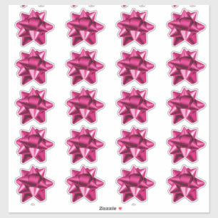 Boue cadeau Stickers 20 par feuille Rose