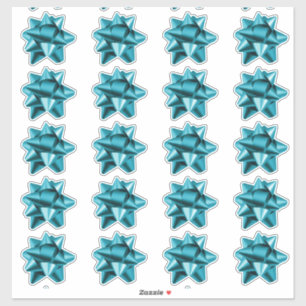 Boue cadeau   Stickers   20 par feuille   TURQUOIS