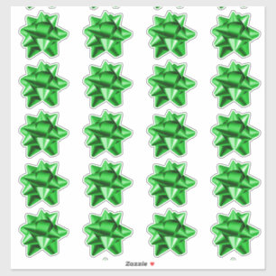 Boue cadeau   Stickers   20 par feuille   Vert