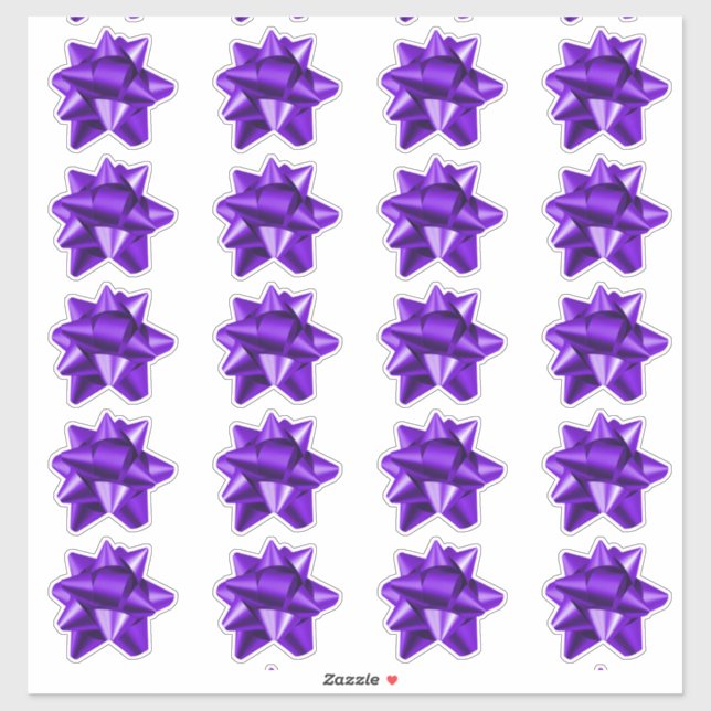 Boue cadeau | Stickers | 20 par feuille | Violet (Feuille)