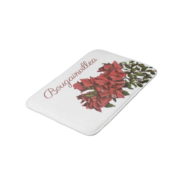 Bougainvillea Bath Mat (Angled)
