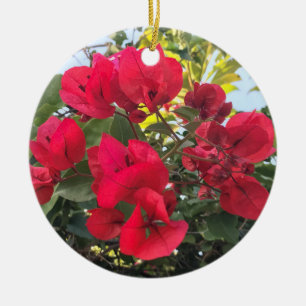 Bougainvillea Ceramic Ornament
