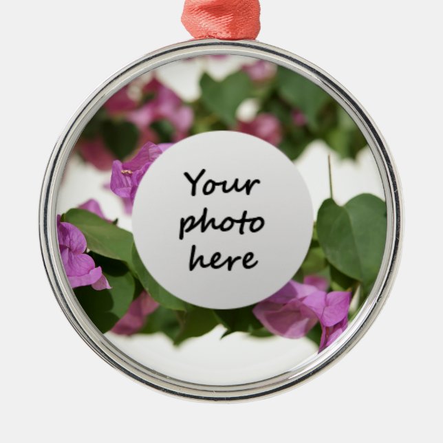 Bougainvillea Christmas Tree Ornament (Front)