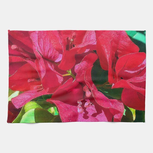 Bougainvillea Closeup Serviettes de cuisine (Horizontal)