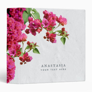 Bougainvillea Floral Mediterranean Greek Island  Binder