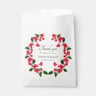 Bougainvillea Flower Wedding Favour Bag