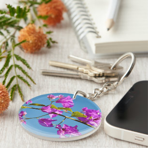 Bougainvillea Flowers Keychain