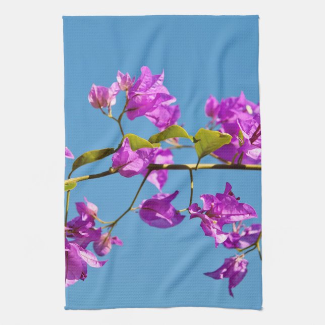 Bougainvillea Flowers Kitchen Towel (Vertical)