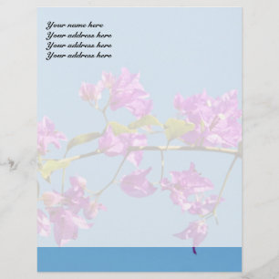 Bougainvillea Flowers Letterhead