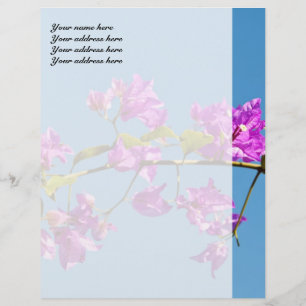 Bougainvillea Flowers Letterhead