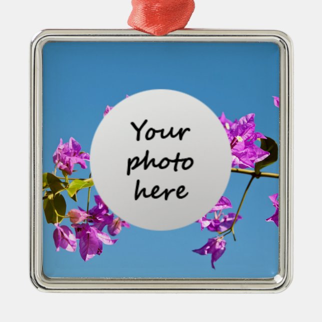 Bougainvillea Flowers Metal Ornament (Front)