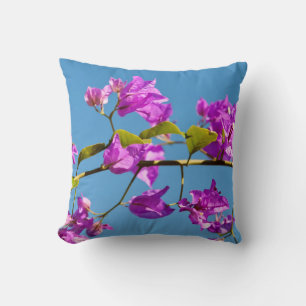 Bougainvillea Flowers Throw Pillow