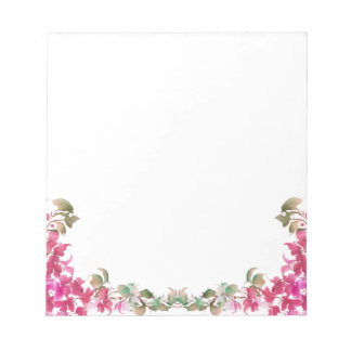 Bougainvillea Flowers Watercolor Magenta Note Card