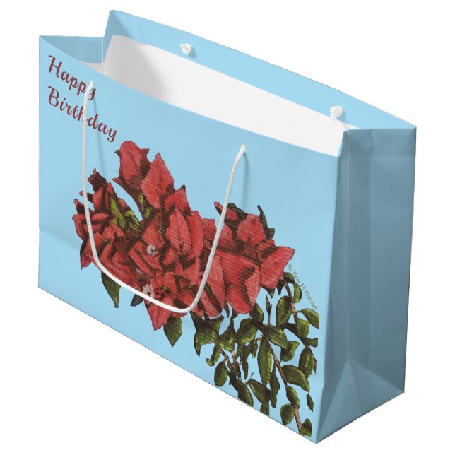 Bougainvillea Grand sac cadeau (Devant Angle)