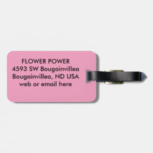 Bougainvillea Luggage Tag