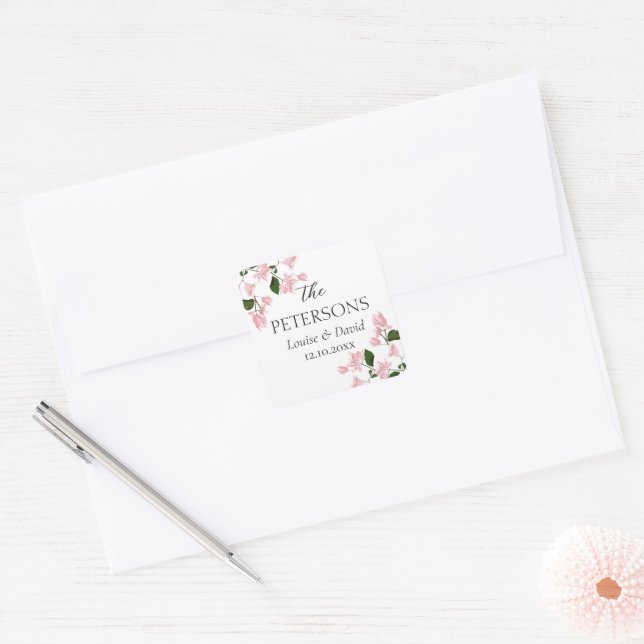 Bougainvillea Mariage Cadeaux & Faveurs Sticker (Enveloppe)