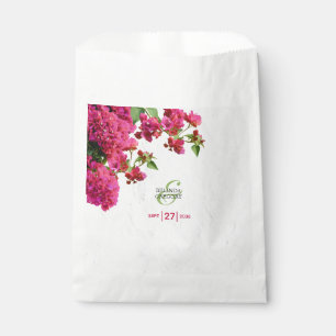 Bougainvillea Mediterranean Greek Island Wedding   Favour Bag