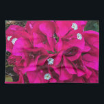 Bougainvillea Speaks for Itself Kitchen Towels<br><div class="desc">This Kitchen Towel features the intense beauty of flowering bougainvillea. In the original photograph by ZoeSPEAK,  we see the very hot pink bracts,  looking like leaves,  showcasing the tiny white flowers of this outstanding bush. In the background we see bits of green leaves and branches.</div>