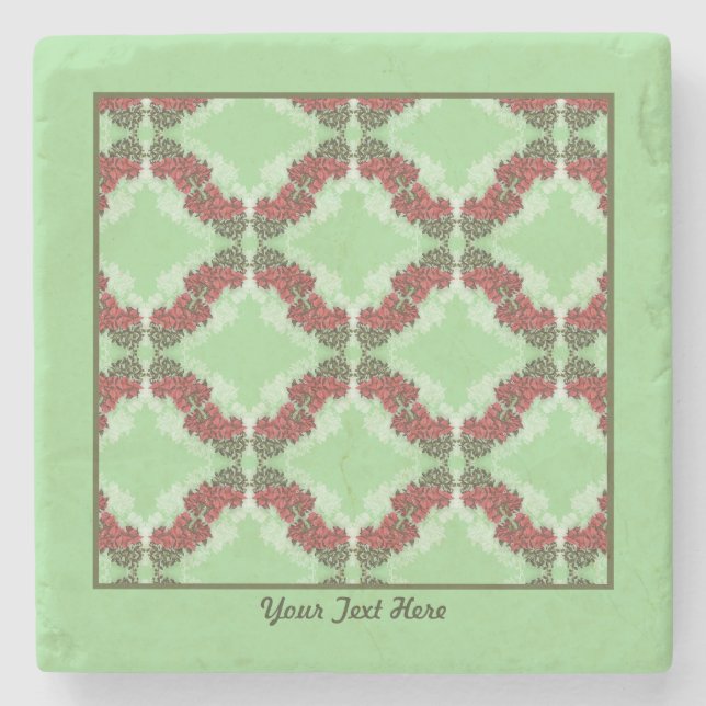 Bougainvillea Stone Coaster (Front)