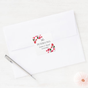 Bougainvillea Wedding Gifts & Favours Sticker