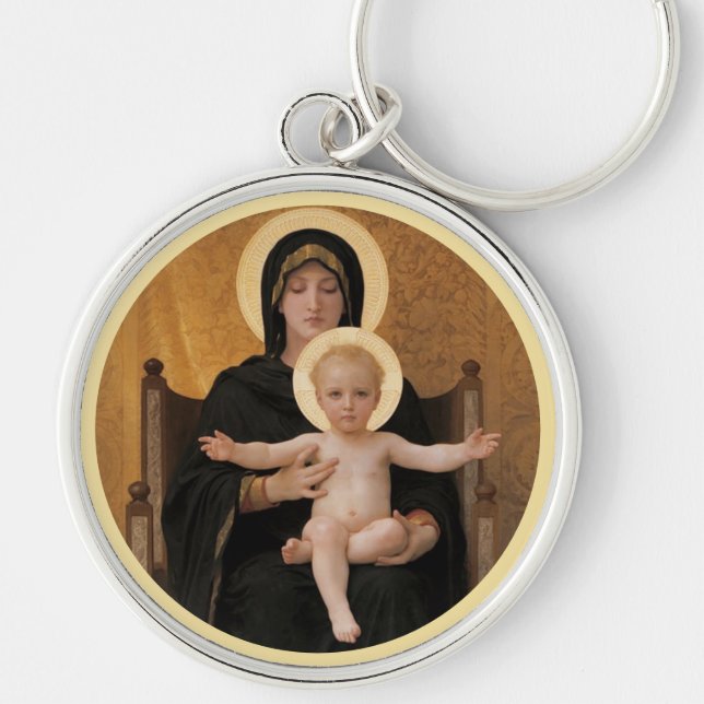 Bougereau Mary and Jesus  Keychain (Front)