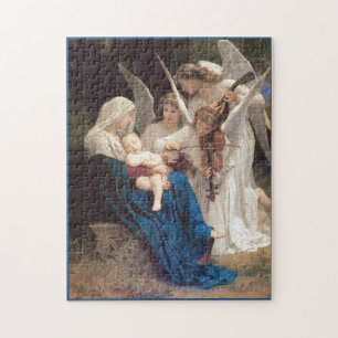 Bougereau Virgin with Angels Christian art Jigsaw Puzzle