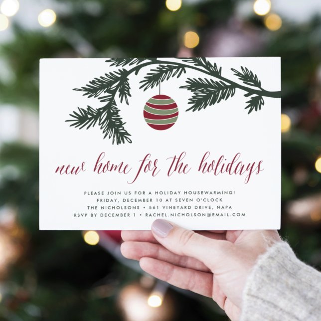 Boughs de Noël | Invitation de la Fête du réchauff (Créateur téléchargé)