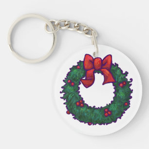Boughs of Holly Keychain